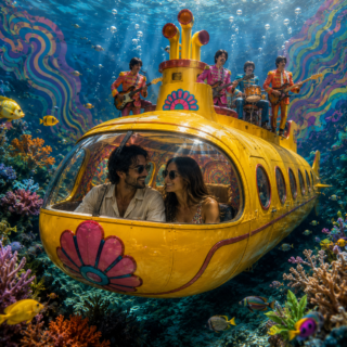 Arriendo exclusivo del Submarino Amarillo de los Beatles