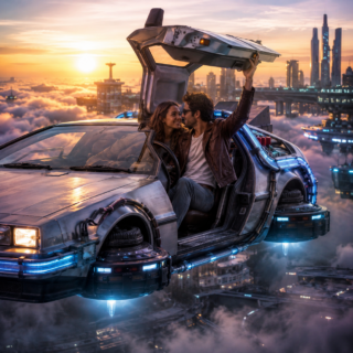 Arriendo de un DeLorean volador para el fin de semana